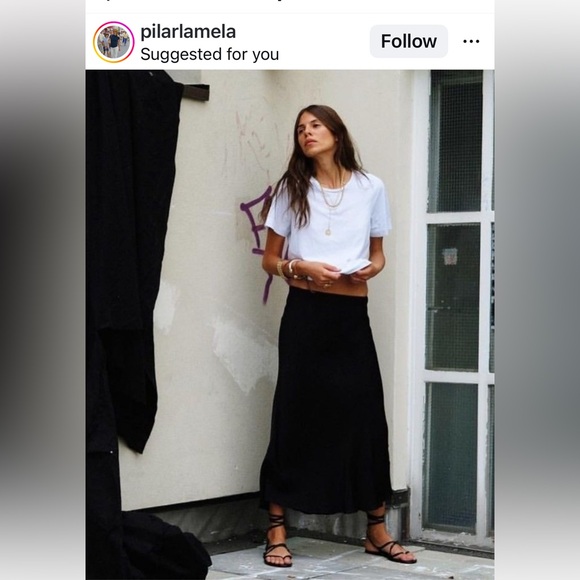 NWT St. Agni Minimal Column Skirt - Picture 2 of 16